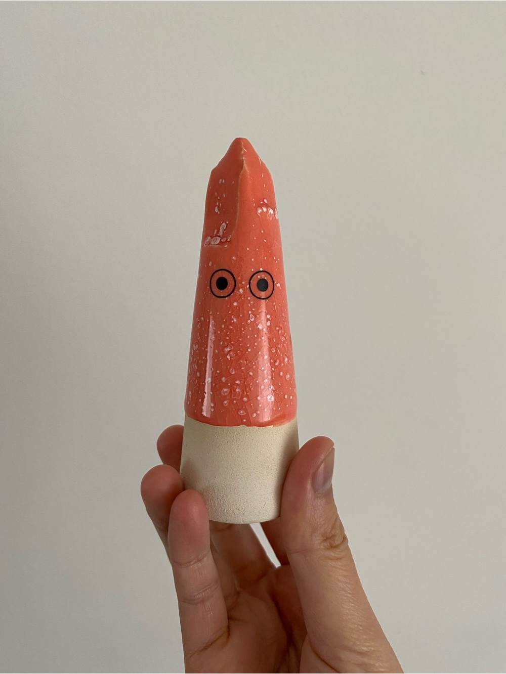 Studio Arhoj Pink Ceramic Ghost Figurine 2015